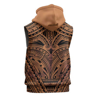 Polynesian Tattoo Inspired Cosplay Costume Sleeveless Zip Hoodie Tribal Warrior - Polynesian Pride