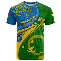 Malampa Day T Shirt Sand Drawing Vanuatuan Pattern LT05 Green - Polynesian Pride