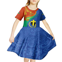 tafea-day-kid-short-sleeve-dress-sand-drawing-vanuatuan-pattern