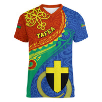 tafea-day-women-v-neck-t-shirt-sand-drawing-vanuatuan-pattern