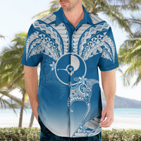 Personalised FSM Yap Constitution Day Hawaiian Shirt Polynesian Batoids LT05 - Polynesian Pride