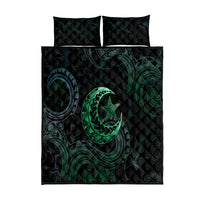 Polynesia Quilt Bed Set With Islam Crescent And Star LT05 Green - Polynesian Pride