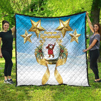 Fiji Christmas Quilt Snow Globe With Fijian Santa LT05