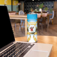 Fiji Christmas Skinny Tumbler Snow Globe With Fijian Santa LT05