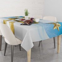 Fiji Christmas Tablecloth Snow Globe With Fijian Santa LT05