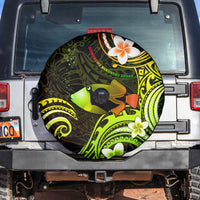Hawaii Humuhumu Reef Triggerfish Spare Tire Cover Reggae With Plumeria LT05 - Polynesian Pride