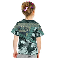 Hawaii Plant Kalo Kid T Shirt Hawaiian Tapa Pattern LT05 - Polynesian Pride