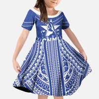 Northern Mariana Islands Family Matching Mermaid Dress and Hawaiian Shirt Chamorro Warrior Tribal Pattern