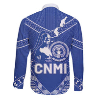 Northern Mariana Islands Family Matching Off Shoulder Short Dress and Hawaiian Shirt Chamorro Warrior Tribal Pattern