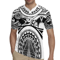 Polynesia Maui Tattoo Inspired Rugby Jersey White Version