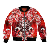 Hawaii Goddess Of Fire Madame Pele Bomber Jacket Polynesian Style LT05 Unisex Red - Polynesian Pride