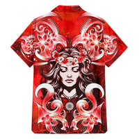 Hawaii Goddess Of Fire Madame Pele Family Matching Long Sleeve Bodycon Dress and Hawaiian Shirt Polynesian Style LT05 - Polynesian Pride