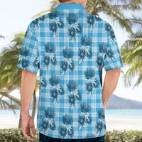 Blue Palaka Hawaii Hawaiian Shirt Hawaiian Lehua Blossoms LT05 - Polynesian Pride