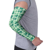 Green Palaka Hawaii Arm Sleeves Hawaiian Lehua Blossoms LT05 - Polynesian Pride