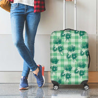 Green Palaka Hawaii Luggage Cover Hawaiian Lehua Blossoms LT05 - Polynesian Pride