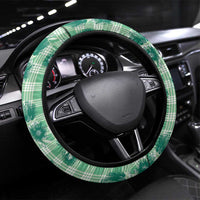 Green Palaka Hawaii Steering Wheel Cover Hawaiian Lehua Blossoms LT05 Universal Fit Green - Polynesian Pride