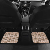 Brown Palaka Hawaii Car Mats Hawaiian Lehua Blossoms