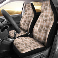 Brown Palaka Hawaii Car Seat Cover Hawaiian Lehua Blossoms LT05 - Polynesian Pride