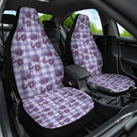 Purple Palaka Hawaii Car Seat Cover Hawaiian Lehua Blossoms
