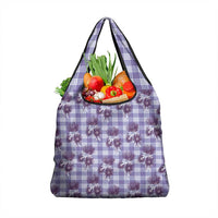 Purple Palaka Hawaii Grocery Bag Hawaiian Lehua Blossoms LT05 1-pack One Size Purple - Polynesian Pride