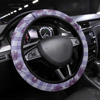 Purple Palaka Hawaii Steering Wheel Cover Hawaiian Lehua Blossoms