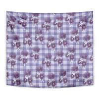 Purple Palaka Hawaii Tapestry Hawaiian Lehua Blossoms