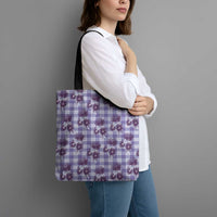 Purple Palaka Hawaii Tote Bag Hawaiian Lehua Blossoms LT05 - Polynesian Pride