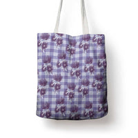 Purple Palaka Hawaii Tote Bag Hawaiian Lehua Blossoms LT05 - Polynesian Pride