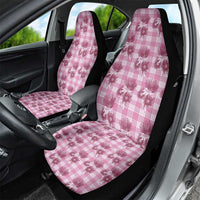 Pink Palaka Hawaii Car Seat Cover Hawaiian Lehua Blossoms LT05 - Polynesian Pride