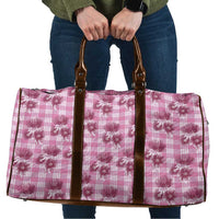 Pink Palaka Hawaii Travel Bag Hawaiian Lehua Blossoms LT05 Pink - Polynesian Pride