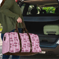Pink Palaka Hawaii Travel Bag Hawaiian Lehua Blossoms LT05 - Polynesian Pride