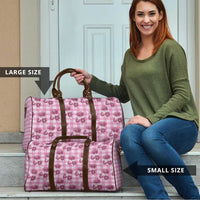 Pink Palaka Hawaii Travel Bag Hawaiian Lehua Blossoms LT05 - Polynesian Pride