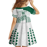 Custom Hawaii Football Family Matching Long Sleeve Bodycon Dress and Hawaiian Shirt Rainbow Warriors Kakau Pattern LT05 - Polynesian Pride