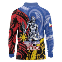 Philippines Lapu-Lapu Long Sleeve Polo Shirt Proud Of My King