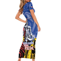 Philippines Lapu-Lapu Short Sleeve Bodycon Dress Proud Of My King