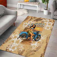 Aloha Hawaii Biker Area Rug Ride To Paradise LT05 - Polynesian Pride