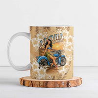 Aloha Hawaii Biker Ceramic Mug Ride To Paradise