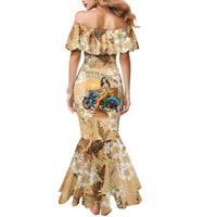 Aloha Hawaii Biker Family Matching Mermaid Dress and Hawaiian Shirt Ride To Paradise LT05 - Polynesian Pride