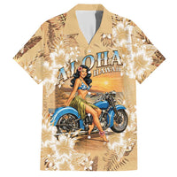 Aloha Hawaii Biker Hawaiian Shirt Ride To Paradise LT05 Beige - Polynesian Pride