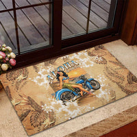 Aloha Hawaii Biker Rubber Doormat Ride To Paradise