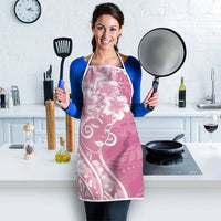 Polynesian Women's Day Apron Pink Hibiscus Flowers With Polynesian Pattern LT05 - Polynesian Pride