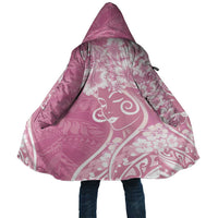 Polynesian Women's Day Cloak Pink Hibiscus Flowers With Polynesian Pattern LT05 Unisex Pink - Polynesian Pride