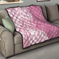 Polynesian Women's Day Quilt Pink Hibiscus Flowers With Polynesian Pattern LT05 - Polynesian Pride