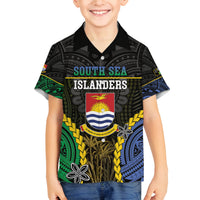Personalised South Sea Islanders And Gilbert Islands Family Matching Tank Maxi Dress and Hawaiian Shirt Kanakas Polynesian Pattern