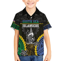 Personalised South Sea Islanders And New Caledonia Family Matching Tank Maxi Dress and Hawaiian Shirt Kanakas Polynesian Pattern