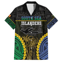 Personalised South Sea Islanders And New Ireland Hawaiian Shirt Kanakas Polynesian Pattern LT05 Black - Polynesian Pride