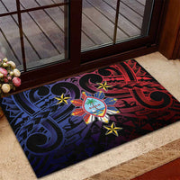 Philippines Guam Rubber Doormat Filipino Sun With Guaman Seal