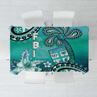 Fiji Born Indian Tablecloth Palm Paisley With Tapa Pattern