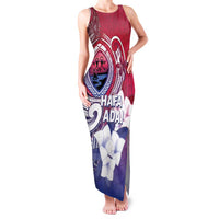 Guam Gadao Family Matching Tank Maxi Dress and Hawaiian Shirt Hafa Adai Micronesian Tribal Pattern