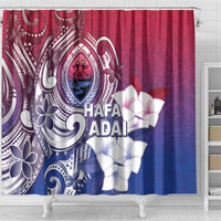 Guam Gadao Shower Curtain Hafa Adai Micronesian Tribal Pattern